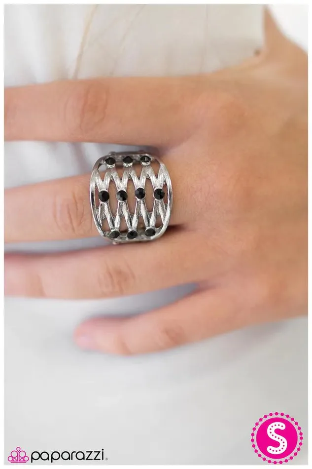 Paparazzi Ring Beginners Luck Black Paparazzi Jewelry Rings