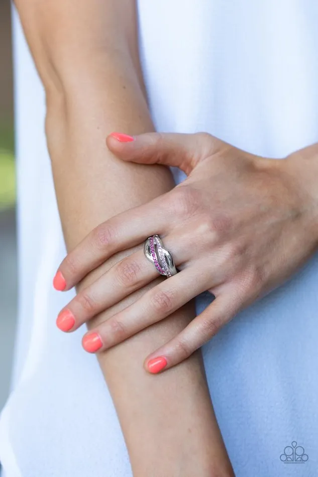 Paparazzi Ring Daintily Dreamy Pink Paparazzi Jewelry Rings