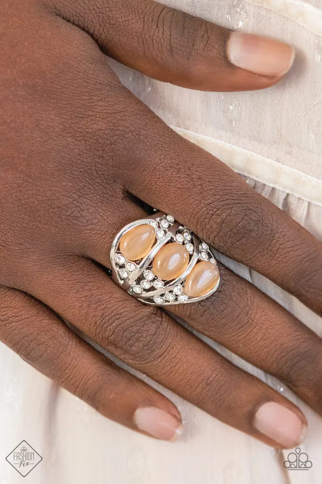 Paparazzi Ring Fashion Fix Feb 2021 Underrated Shimmer Orange Paparazzi Jewelry Rings