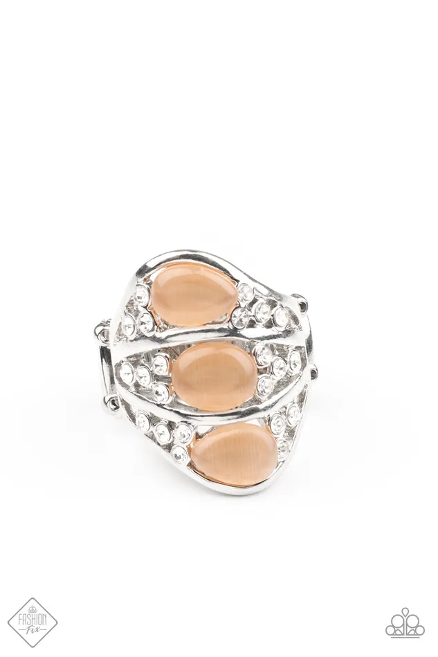 Paparazzi Ring Fashion Fix Feb 2021 Underrated Shimmer Orange Paparazzi Jewelry Rings