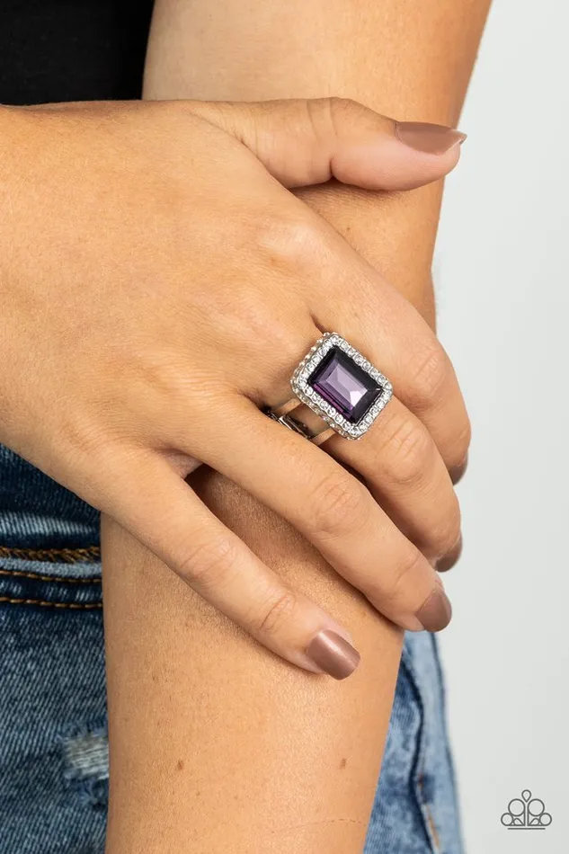 Paparazzi Ring Glamorously Glitzy Purple Paparazzi Jewelry Rings
