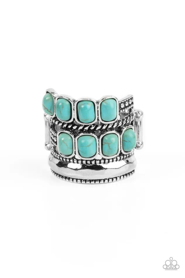 Paparazzi Ring Mojave Monument Blue Paparazzi Jewelry Rings Paparazzi Ring Mojave Monument Blue Paparazzi Jewelry Rings