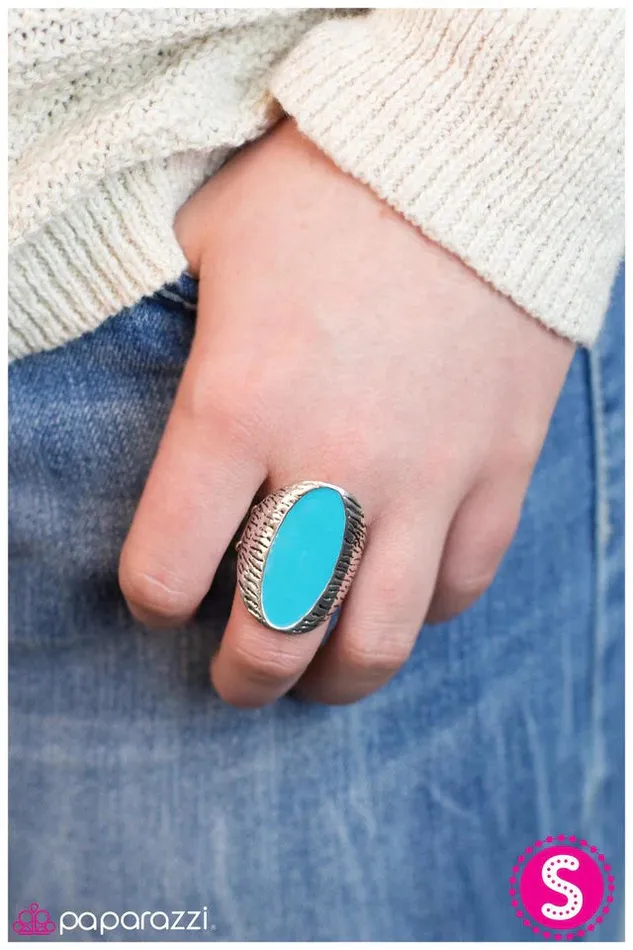 Paparazzi Ring Not To Be Outdone Blue Paparazzi Jewelry Rings