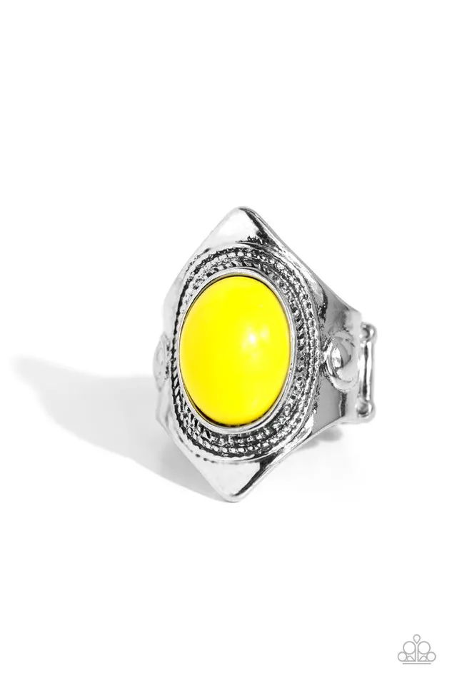 Paparazzi Ring Safari Sightseer Yellow Paparazzi Jewelry Rings