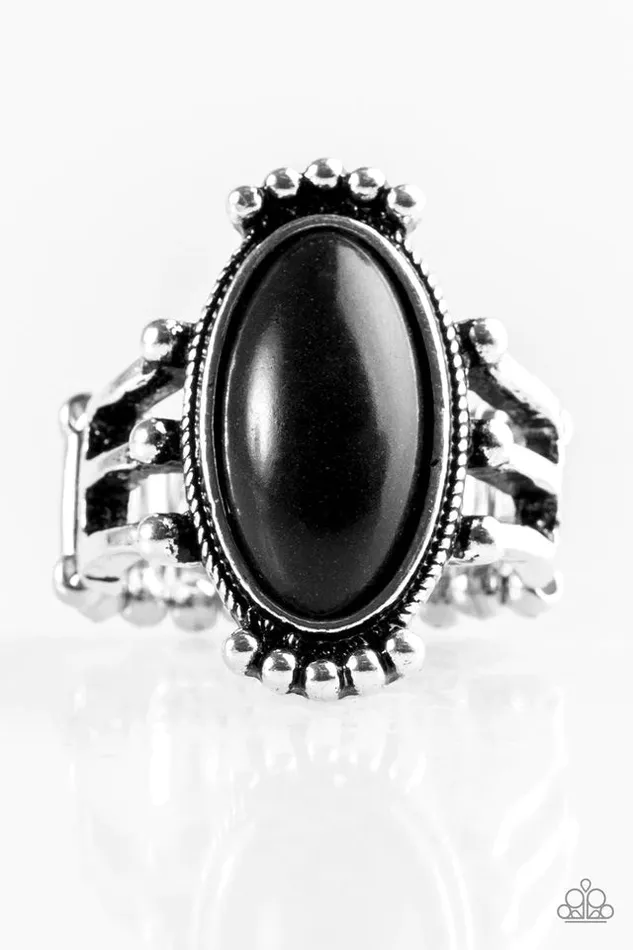 Paparazzi Ring Stone Arches Black Paparazzi Jewelry Rings
