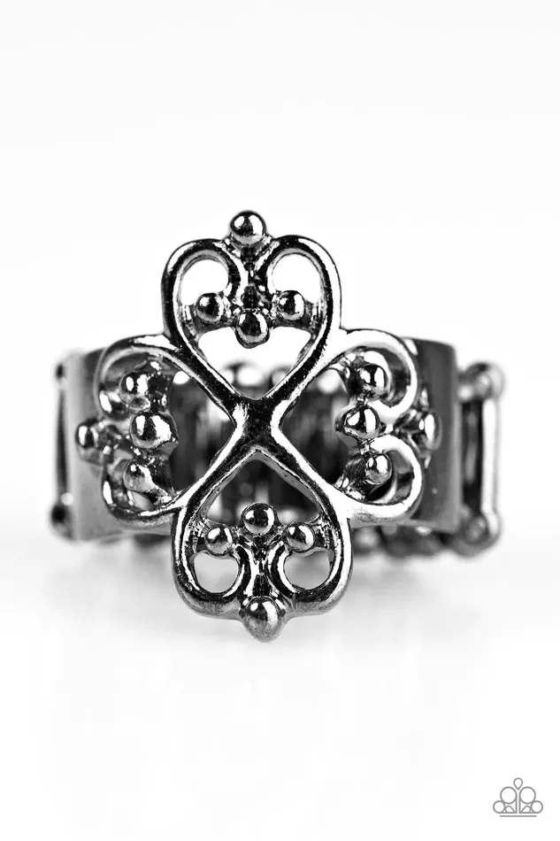 Paparazzi Ring StreetREGAL Black Paparazzi Jewelry Rings