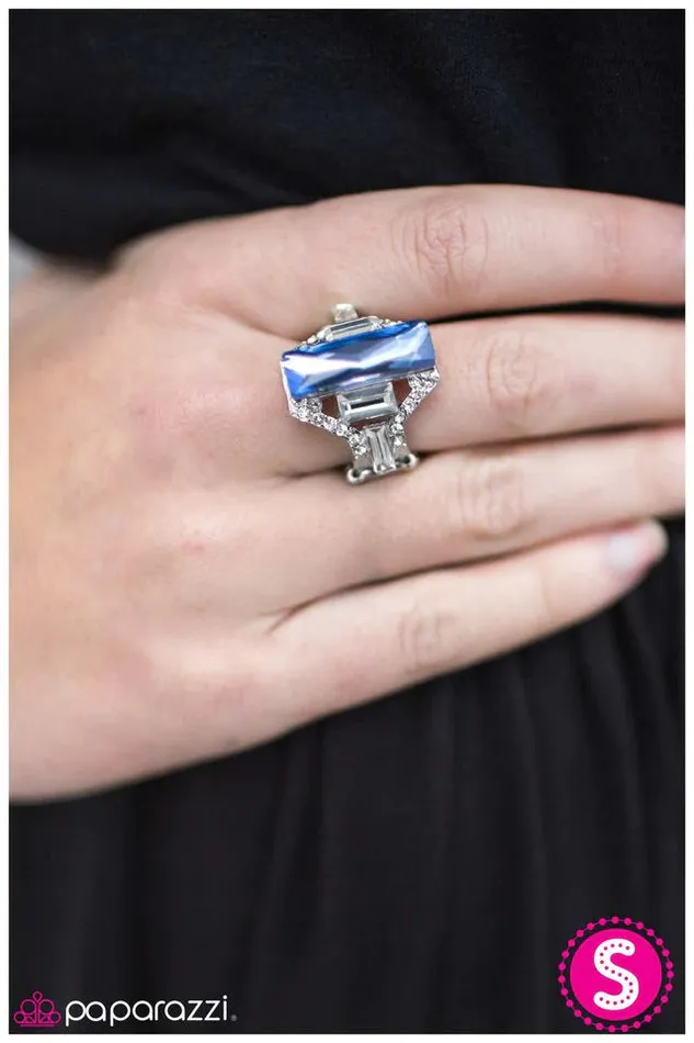 Paparazzi Ring The Cadillac Blue Paparazzi Jewelry Rings