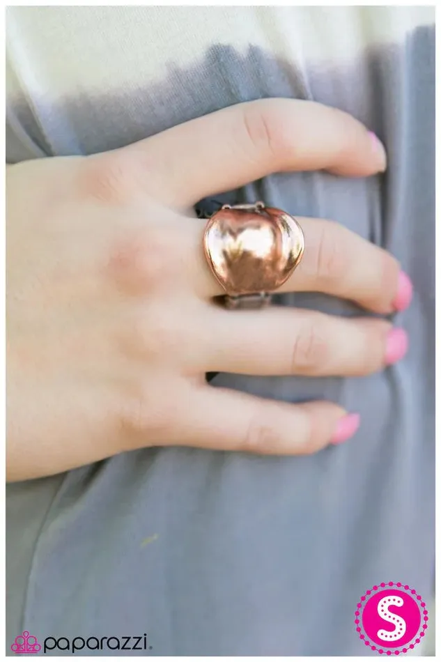 Paparazzi Ring The Windy City Copper Paparazzi Jewelry Rings