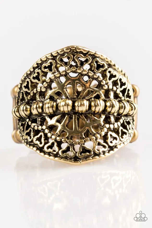 Paparazzi Ring Travel Treasure Brass Paparazzi Jewelry Rings