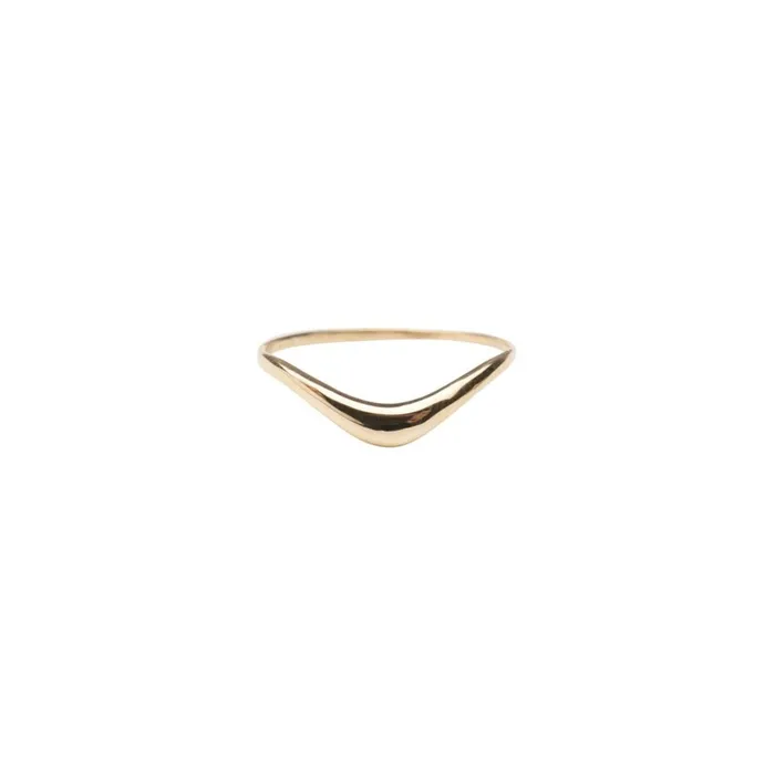 Rings 14k Gold V Shaped Ring TheRoseGypsy