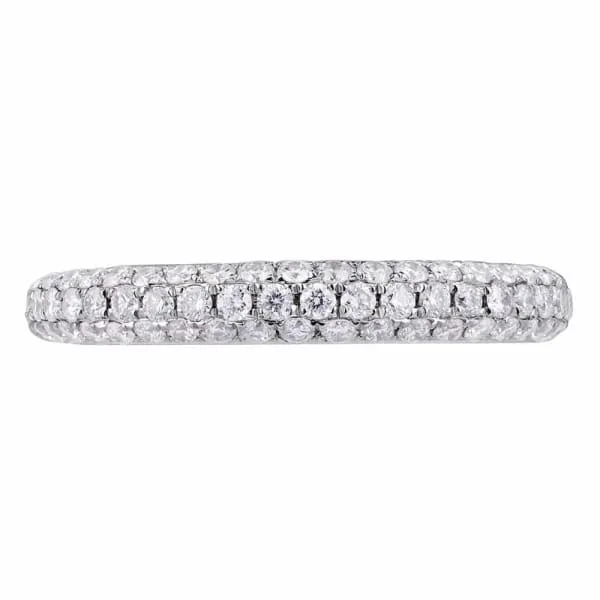 Rings Diamond Source NYC Natural Round Brilliant Pave Diamond Band Set in 18K White Gold 073ct tw Rings Diamond Source NYC Natural Round Brilliant Pave Diamond Band Set in 18K White Gold 073ct tw