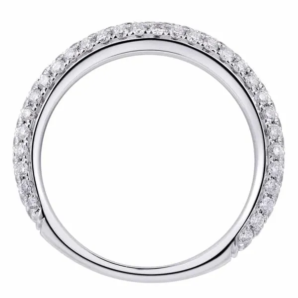 Rings Diamond Source NYC Natural Round Brilliant Pave Diamond Band Set in 18K White Gold 073ct tw Rings Diamond Source NYC Natural Round Brilliant Pave Diamond Band Set in 18K White Gold 073ct tw