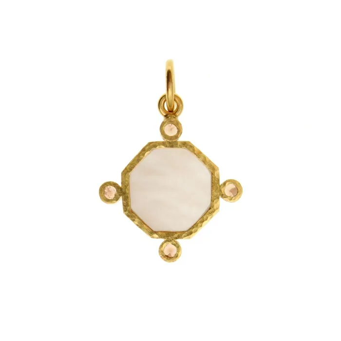 Rings Elizabeth Locke Light Amber Donna Putto Jump Ring Pendant Elizabeth Locke