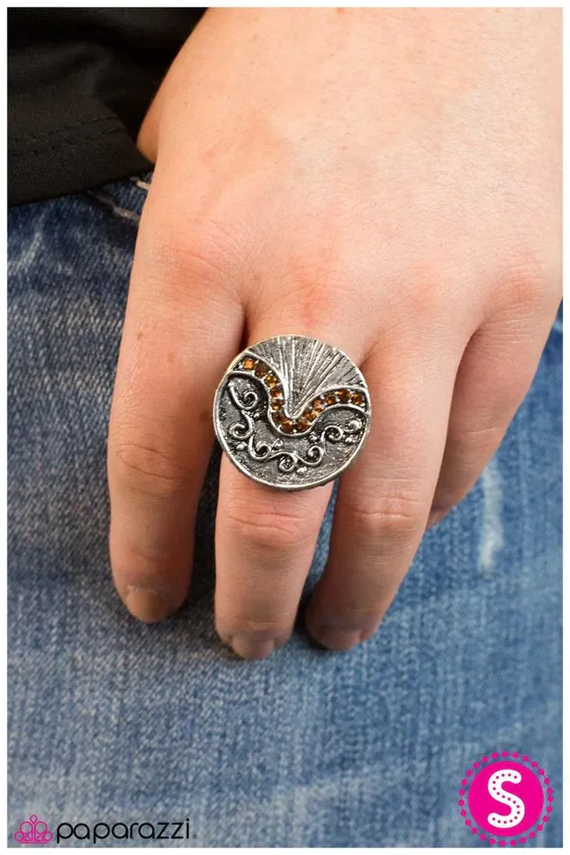 Rings Paparazzi Jewelry Paparazzi Ring A Wave Of Inspiration Brown