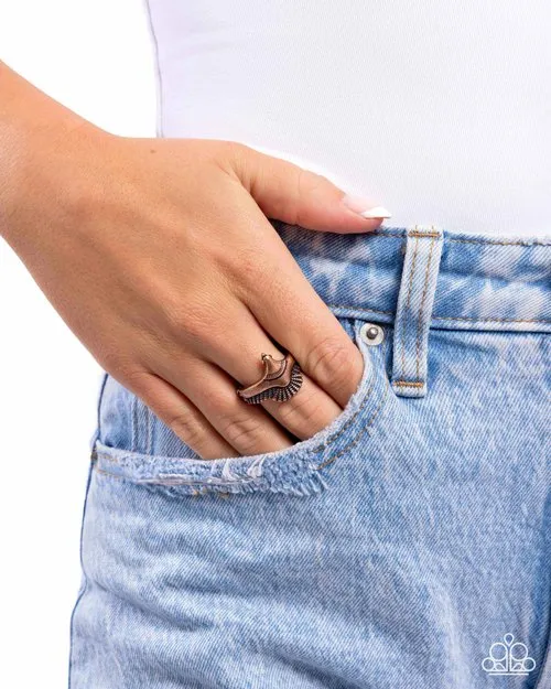Rings Paparazzi Jewelry Paparazzi Ring Adorably Avian Copper