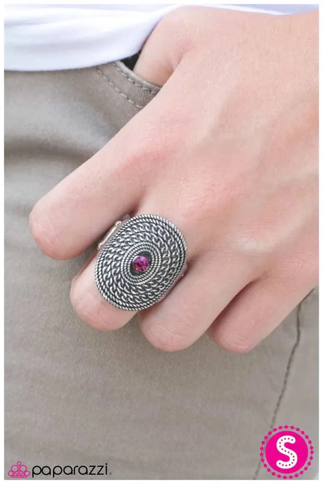 Rings Paparazzi Jewelry Paparazzi Ring Learning The Ropes Pink