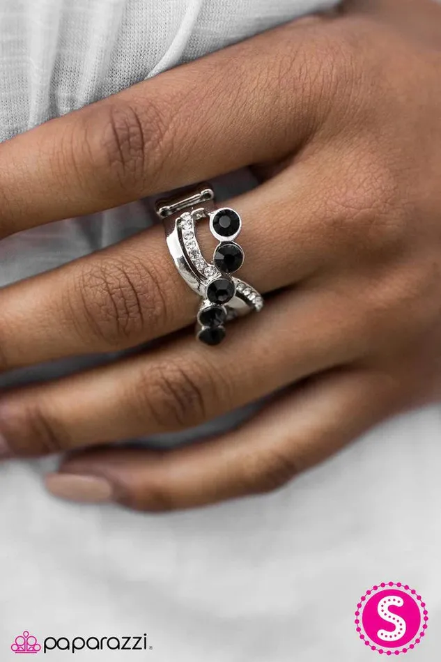 Rings Paparazzi Jewelry Paparazzi Ring Nighttime Radiance Black