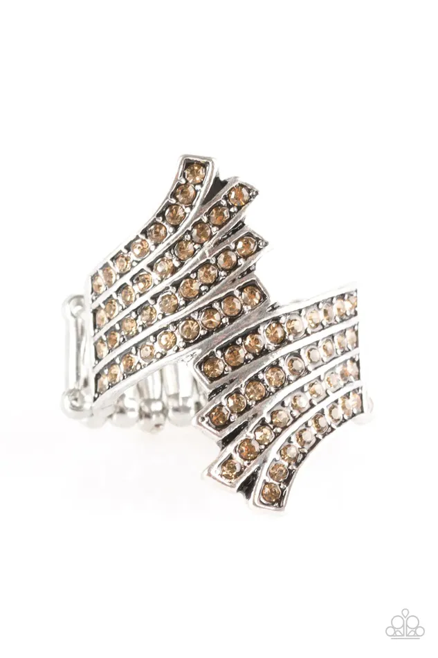 Rings Paparazzi Jewelry Paparazzi Ring Tidal Shimmer Brown