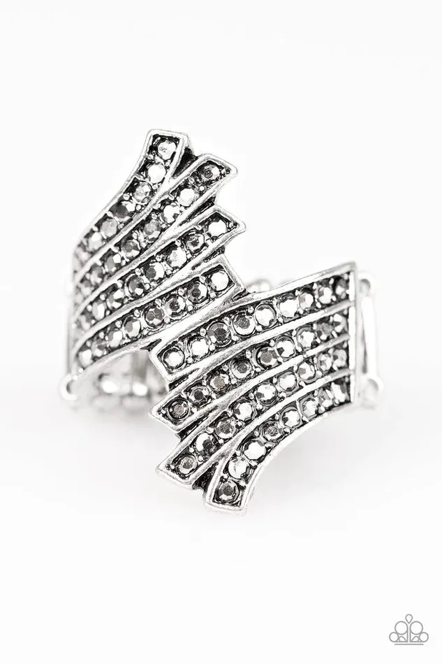 Rings Paparazzi Jewelry Paparazzi Ring Tidal Shimmer Silver