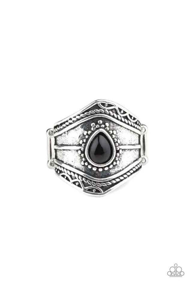 Rings Paparazzi Jewelry Paparazzi Ring Tribe Mode Black Rings Paparazzi Jewelry Paparazzi Ring Tribe Mode Black