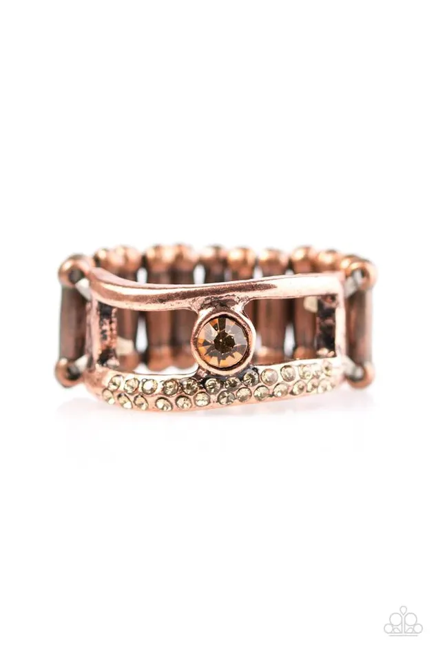 Rings Paparazzi Ring Be The Sparkle Copper Paparazzi Jewelry