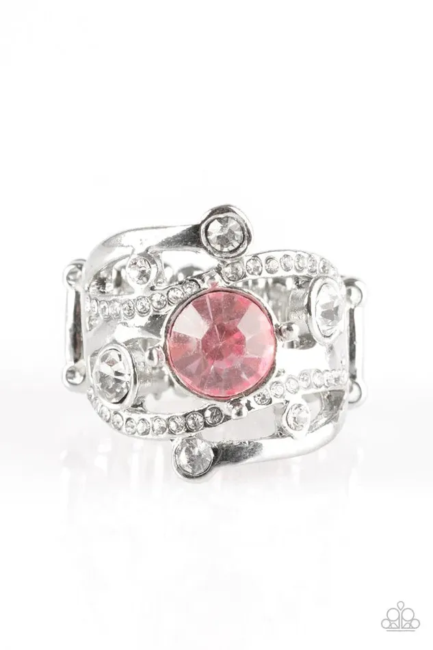 Rings Paparazzi Ring Colorful Constellations Pink Paparazzi Jewelry