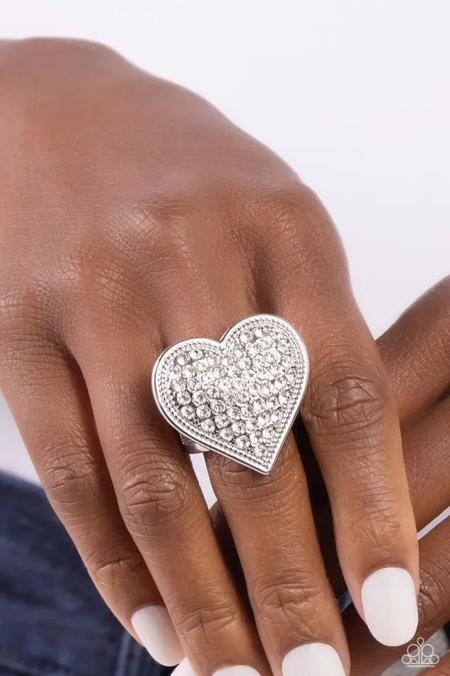 Rings Paparazzi Ring Sweet Serendipity White Paparazzi Jewelry