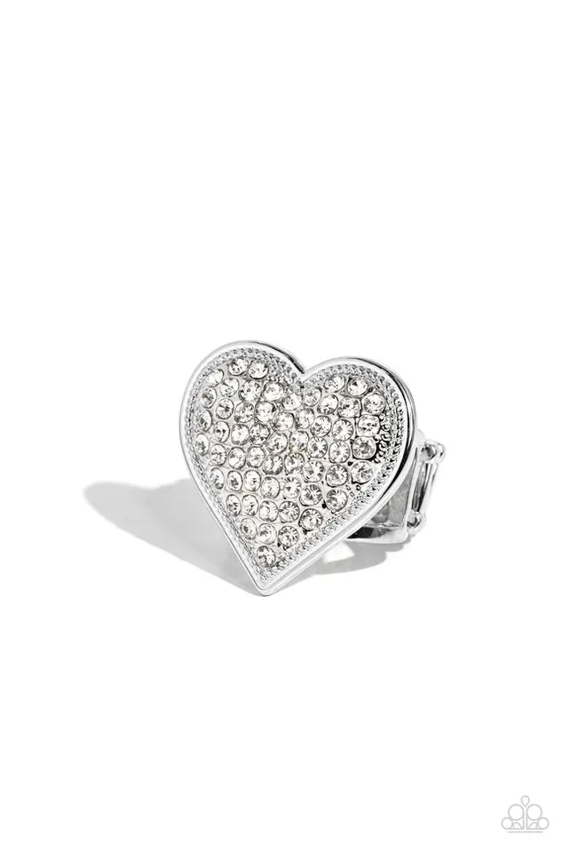 Rings Paparazzi Ring Sweet Serendipity White Paparazzi Jewelry Rings Paparazzi Ring Sweet Serendipity White Paparazzi Jewelry