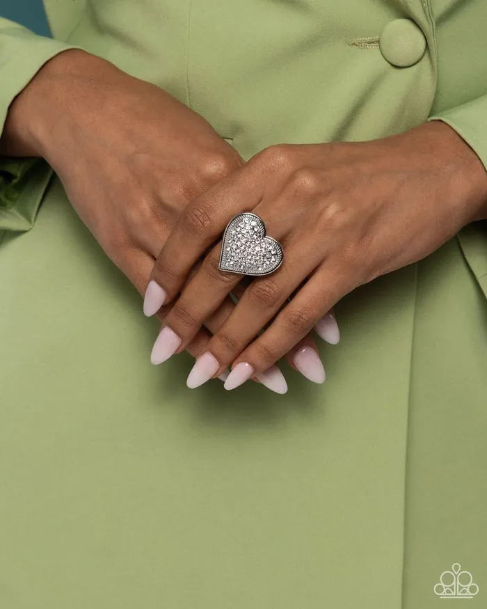 Rings Paparazzi Ring Sweet Serendipity White Paparazzi Jewelry Rings Paparazzi Ring Sweet Serendipity White Paparazzi Jewelry