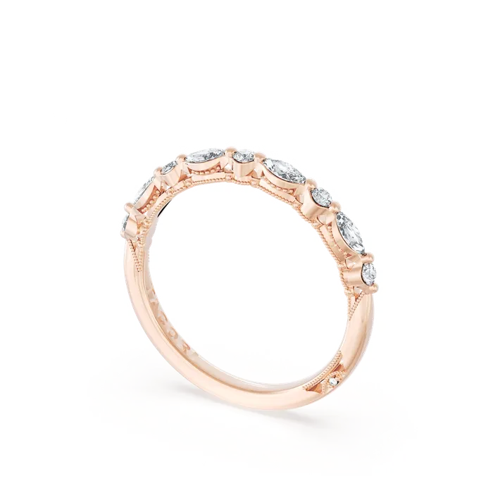 Rings Tacori Tacori 18K Rose Gold Diamond Band
