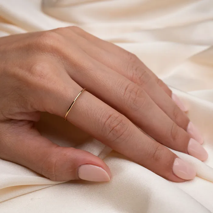 Rings The Rose Gypsy 14k Gold Stackable Ring