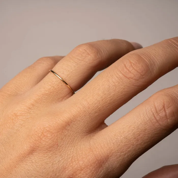Rings The Rose Gypsy 14k Gold Stackable Ring