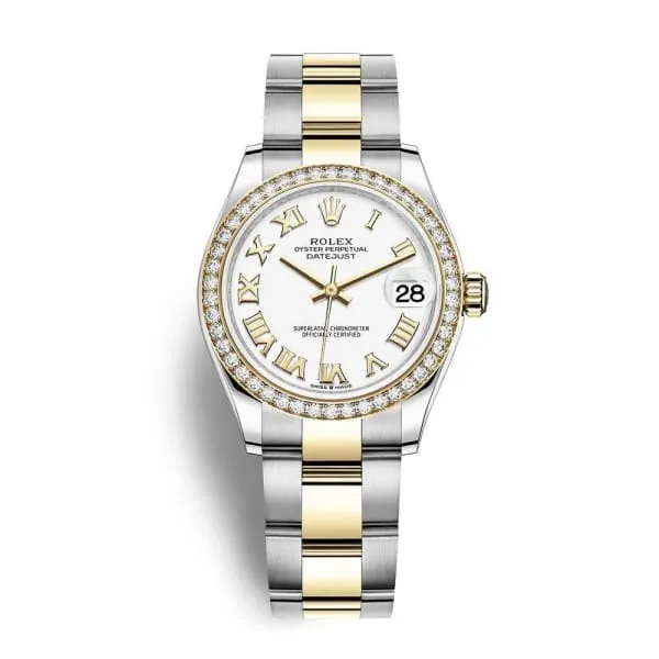 Rolex Bracelets Rolex Datejust 31mm Ref 278383rbr0001 White Roman Dial Diamond Bezel Two Tone Stainless Steel 18K Yellow Gold Oyster Bracelet Womens Watch Rolex Bracelets Rolex Datejust 31mm Ref 278383rbr0001 White Roman Dial Diamond Bezel Two Tone Stainless Steel 18K Yellow Gold Oyster Bracelet Womens Watch