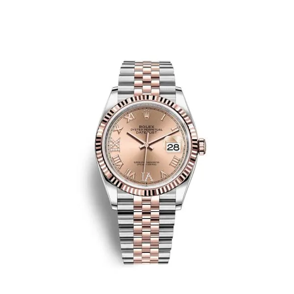Rolex Bracelets Rolex Datejust 36mm Ref 1262310027 Rose Roman Diamond Dial Two Tone Stainless Steel 18K Rose Gold Jubilee Bracelet Watch Rolex Bracelets Rolex Datejust 36mm Ref 1262310027 Rose Roman Diamond Dial Two Tone Stainless Steel 18K Rose Gold Jubilee Bracelet Watch