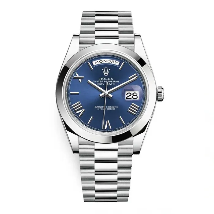 Rolex Bracelets Rolex Day Date 40mm Ref 2282060015 Blue Roman Dial Platinum President Bracelet Mens Watch Rolex Bracelets Rolex Day Date 40mm Ref 2282060015 Blue Roman Dial Platinum President Bracelet Mens Watch