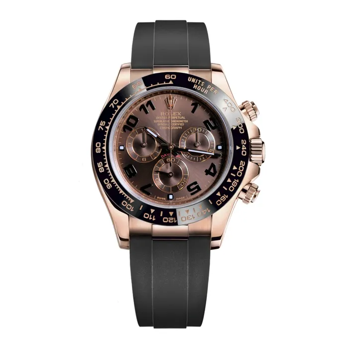 Rolex Cosmograph Daytona 40mm Ref 116515 LNchoof Chocolate Arabic Numerals Dial Ceramic Bezel 18K Rose Gold Case Black Oysterflex Bracelet Mens Watch Rolex Bracelets Rolex Cosmograph Daytona 40mm Ref 116515 LNchoof Chocolate Arabic Numerals Dial Ceramic Bezel 18K Rose Gold Case Black Oysterflex Bracelet Mens Watch Rolex Bracelets