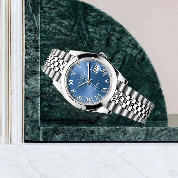 Rolex Datejust 41mm Ref 1263000018 Blue Dial Stainless Steel Jubilee Bracelet Mens Watch Rolex Bracelets