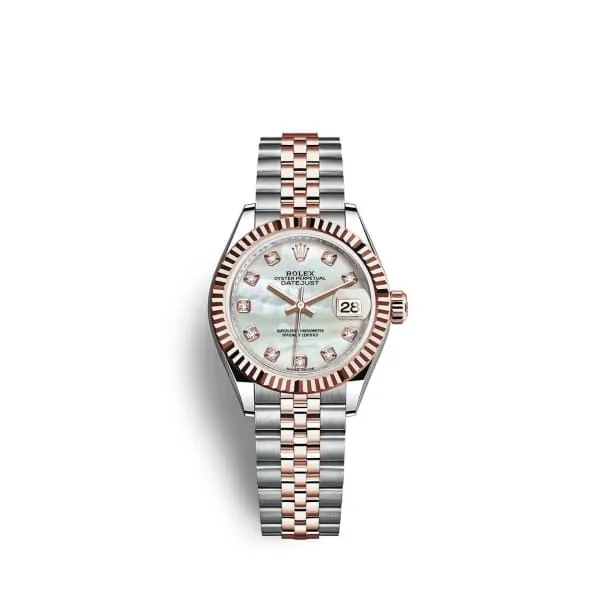 Rolex LadyDatejust 28mm Ref 2791710013 White Mother of Pearl Diamond Dial Two Tone Stainless Steel 18K Rose Gold Jubilee Bracelet Womens Watch Rolex Bracelets Rolex LadyDatejust 28mm Ref 2791710013 White Mother of Pearl Diamond Dial Two Tone Stainless Steel 18K Rose Gold Jubilee Bracelet Womens Watch Rolex Bracelets