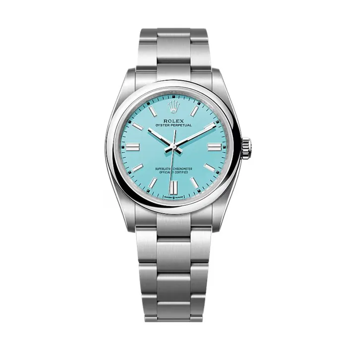 Rolex Oyster Perpetual Tiffany 41mm Ref 1243000006 Turquoise Tiffany Blue Stick Dial Stainless Steel Oyster Bracelet Mens Watch Rolex Bracelets Rolex Oyster Perpetual Tiffany 41mm Ref 1243000006 Turquoise Tiffany Blue Stick Dial Stainless Steel Oyster Bracelet Mens Watch Rolex Bracelets
