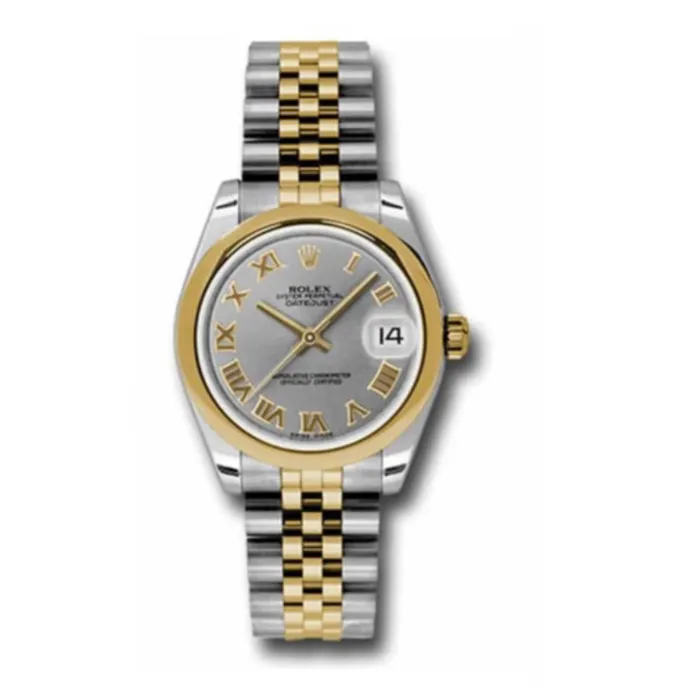 Rolex Rolex Datejust 31mm Ref 178243 grj Silver Roman Dial Two Tone Stainless Steel 18K Yellow Gold Jubilee Bracelet Womens Watch Bracelets Rolex Rolex Datejust 31mm Ref 178243 grj Silver Roman Dial Two Tone Stainless Steel 18K Yellow Gold Jubilee Bracelet Womens Watch Bracelets