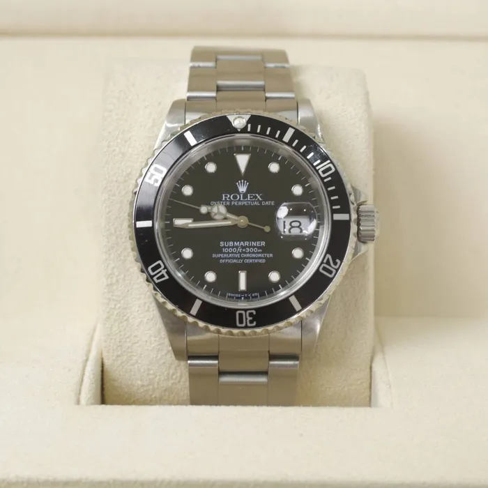 Rolex Submariner Date 40mm Ref 16610 Black Dial Stainless Steel Oyster Bracelet Watch Rolex Bracelets