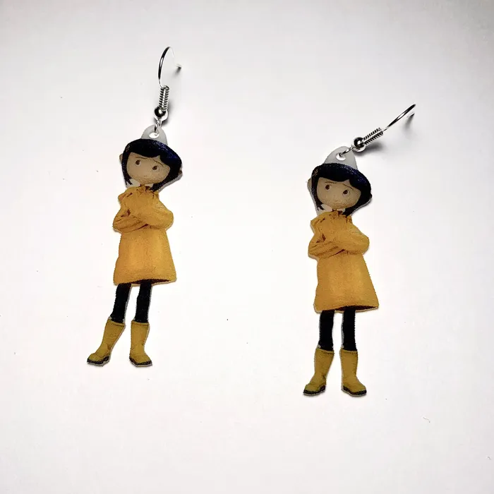 Sam Makes Things Earrings Coraline Cartoon Character Handmade Earrings