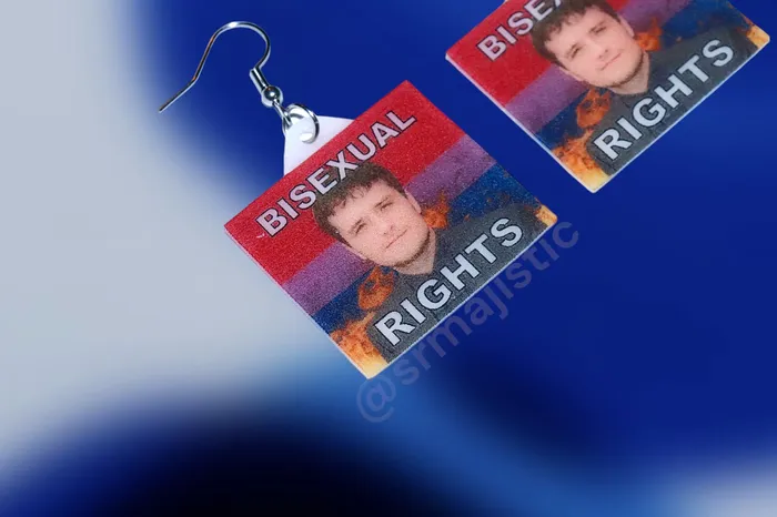 Sam Makes Things Earrings Josh Hutcherson Collection of Flaming Pride Flags Handmade Earrings Sam Makes Things Earrings Josh Hutcherson Collection of Flaming Pride Flags Handmade Earrings