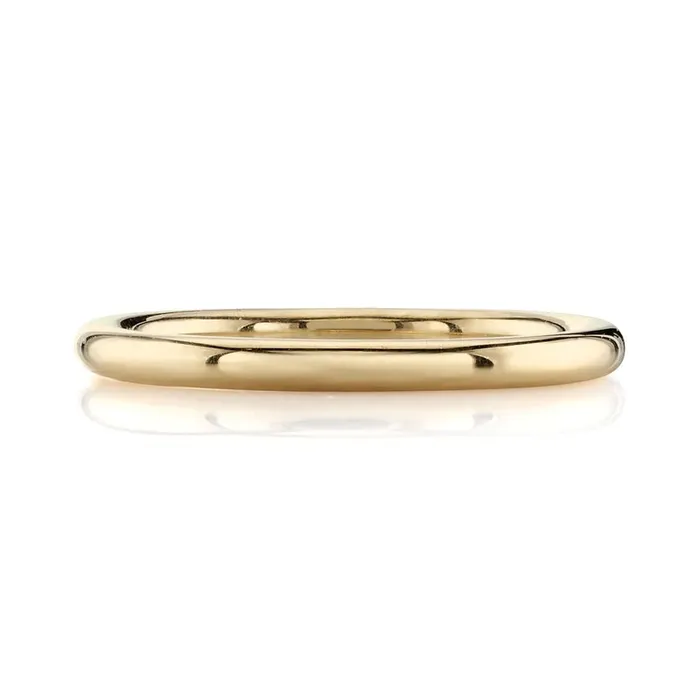 Single Stone Small Leda Band Single Stone Rings