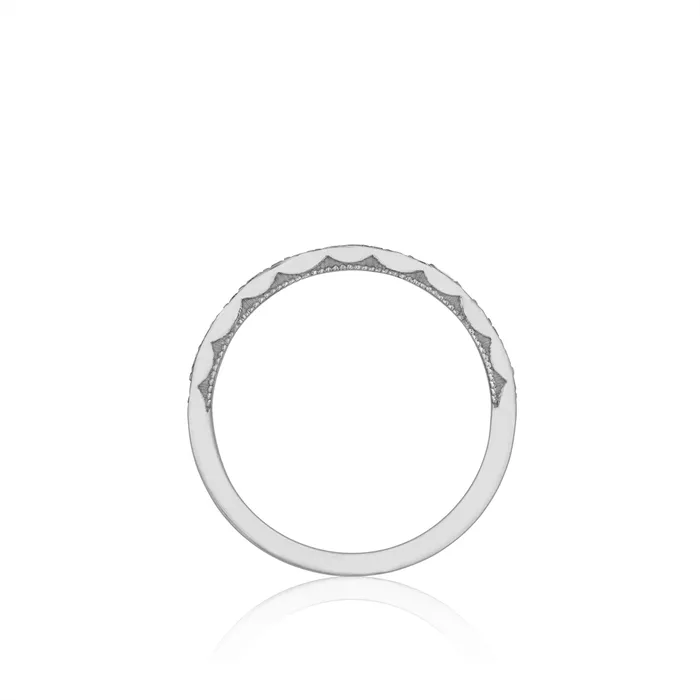Tacori Tacori Sculpted Crescent 18K White Gold Diamond Wedding Band 2mm Rings Tacori Tacori Sculpted Crescent 18K White Gold Diamond Wedding Band 2mm Rings