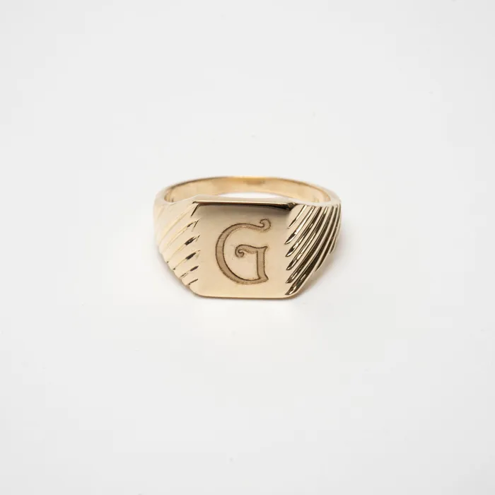 TheRoseGypsy Rings 14k Square Signet Ring