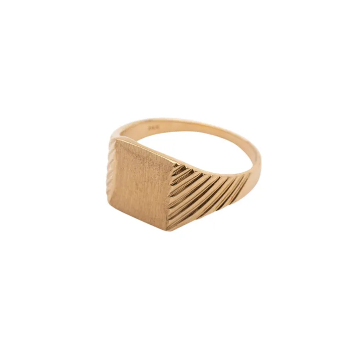 TheRoseGypsy Rings 14k Square Signet Ring