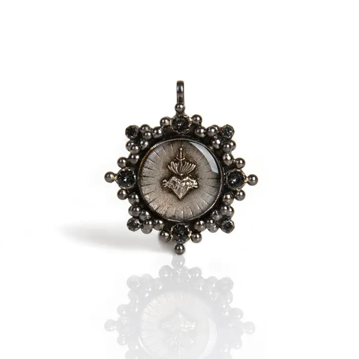 Virgins Saints Angels Cloister Sacred Heart Medallion Necklaces