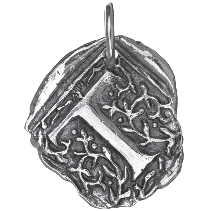 Waxing Poetic Square Initial Charm T Waxing Poetic Charm Necklaces