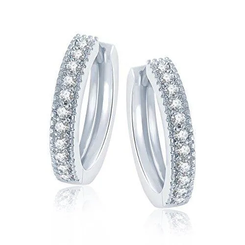 175 Ct Brilliant Cut Natural Earth Mined Diamond Lady Hoop Earrings GB Earrings 175 Ct Brilliant Cut Natural Earth Mined Diamond Lady Hoop Earrings GB Earrings